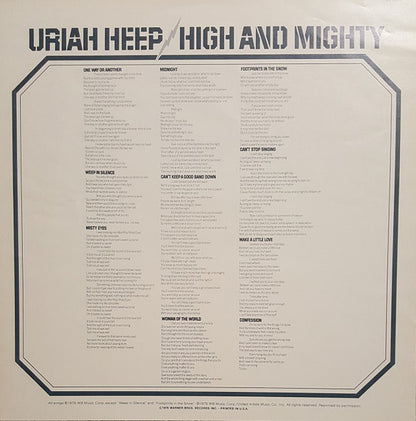 Uriah Heep : High And Mighty (LP,Album)