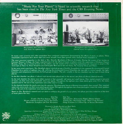Various : Music For Your Plants (LP)