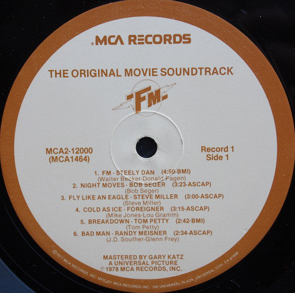 Various : FM (The Original Movie Soundtrack) (LP,Compilation)