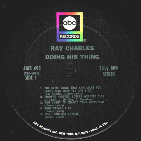 Ray Charles : Doing His Thing (LP,Album,Stereo)