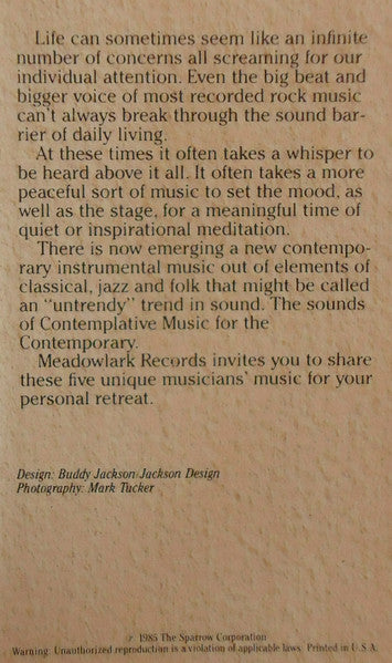 Various : Meadowlark Records Sampler 1985 (Album,Compilation)