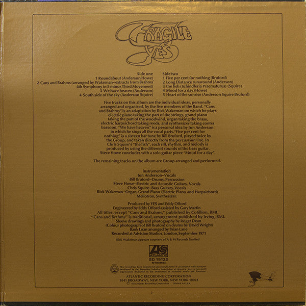Yes : Fragile (LP,Album,Repress,Stereo)