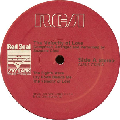 Suzanne Ciani : The Velocity Of Love (LP,Album)