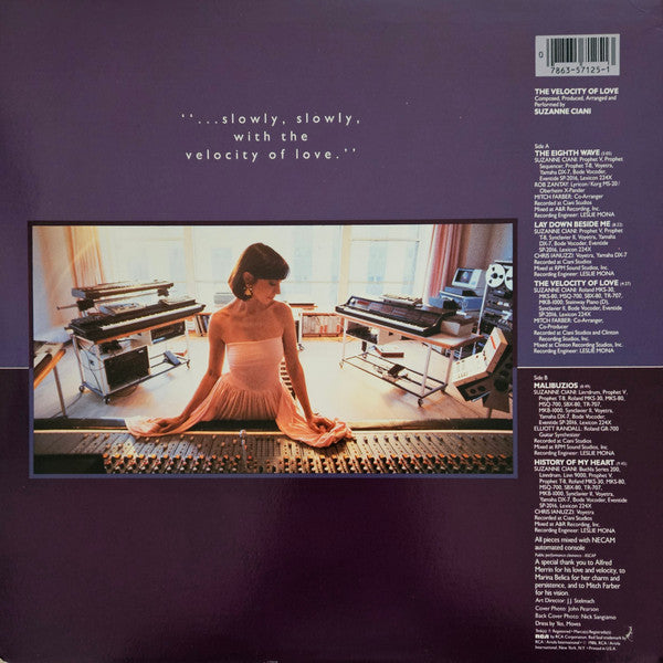 Suzanne Ciani : The Velocity Of Love (LP,Album)