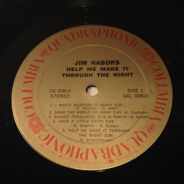 Jim Nabors : Help Me Make It Through The Night (LP,Album,Quadraphonic)