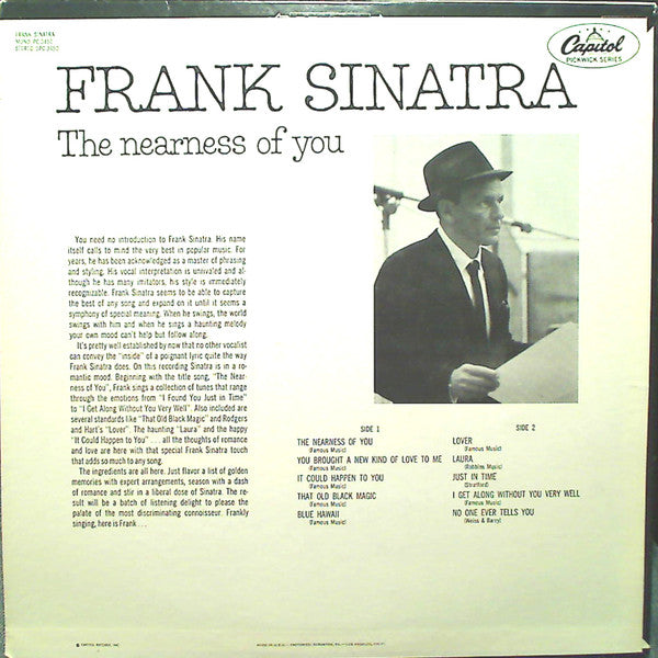 Frank Sinatra : The Nearness Of You (LP,Compilation,Mono)