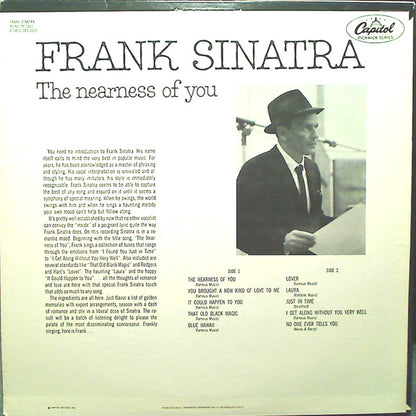 Frank Sinatra : The Nearness Of You (LP,Compilation,Mono)