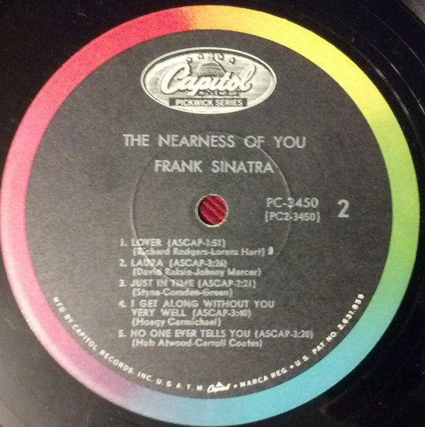 Frank Sinatra : The Nearness Of You (LP,Compilation,Mono)