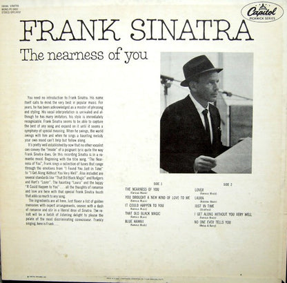 Frank Sinatra : The Nearness Of You (LP,Compilation,Mono)