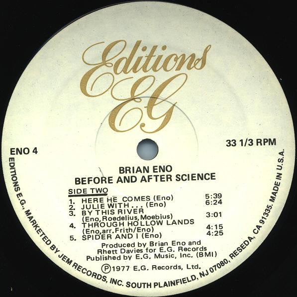 Brian Eno : Before And After Science (LP,Album,Reissue)