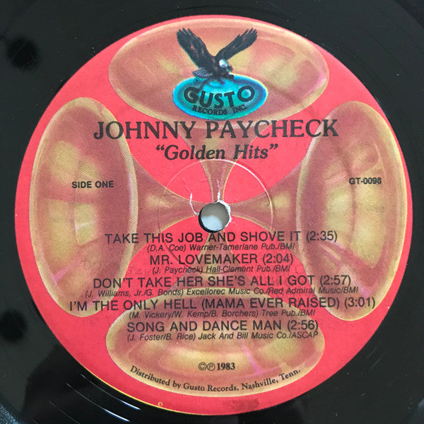 Johnny Paycheck : Golden Classics (LP,Compilation)