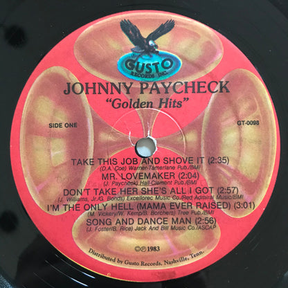 Johnny Paycheck : Golden Classics (LP,Compilation)