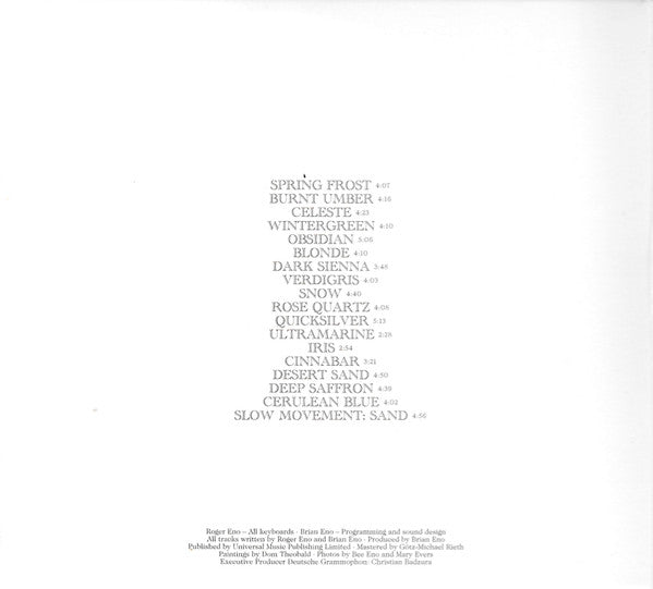 Roger Eno And Brian Eno : Mixing Colours (Album)