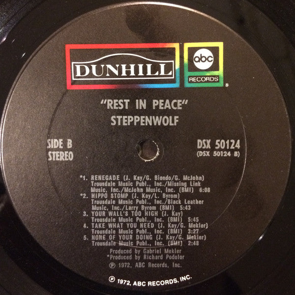 Steppenwolf : Rest In Peace (LP,Compilation,Stereo)