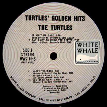 Turtles, The : Turtles' Golden Hits (LP,Compilation,Repress,Stereo)