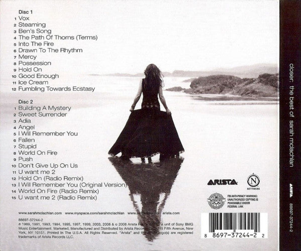 Sarah McLachlan : Closer: The Best Of Sarah McLachlan (Compilation,Deluxe Edition,Limited Edition)