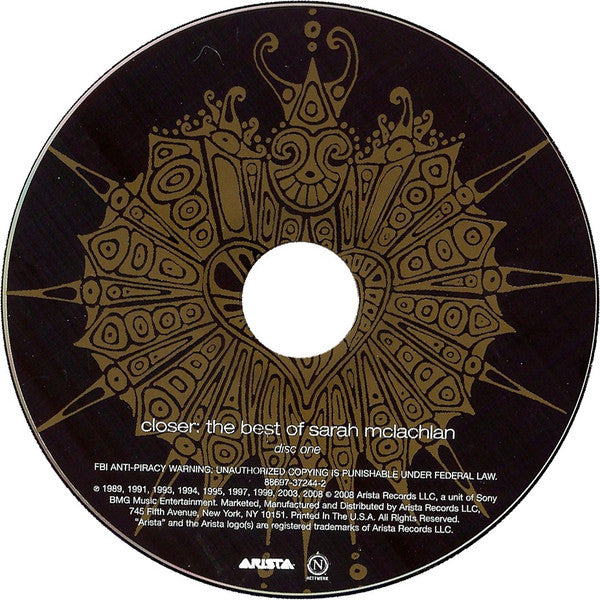 Sarah McLachlan : Closer: The Best Of Sarah McLachlan (Compilation,Deluxe Edition,Limited Edition)