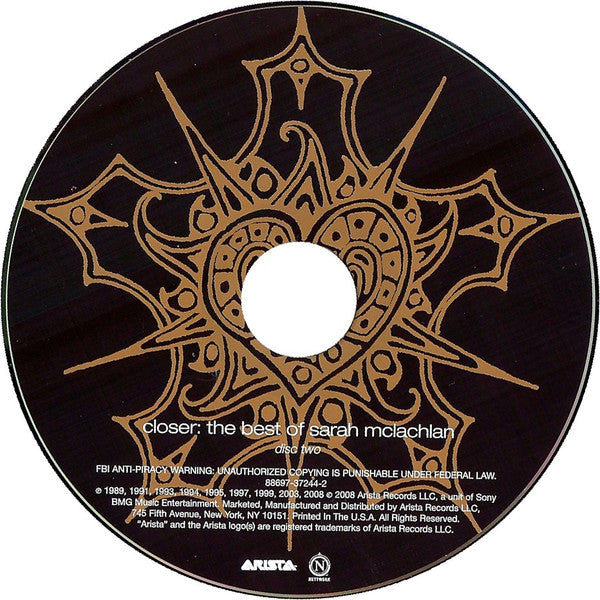 Sarah McLachlan : Closer: The Best Of Sarah McLachlan (Compilation,Deluxe Edition,Limited Edition)