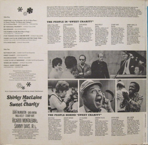 Shirley MacLaine, Sammy Davis Jr. : Sweet Charity (The Original Sound Track Album Of The Musical Motion Picture Of The '70's) (LP,Album,Stereo)