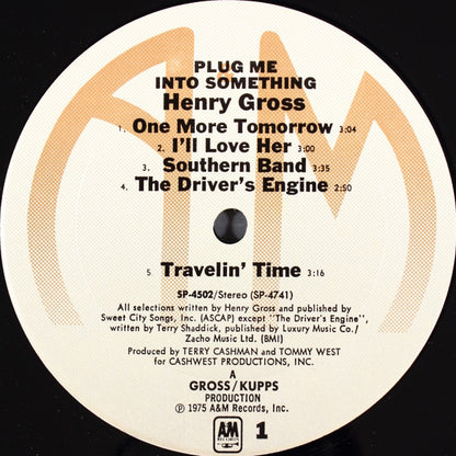 Henry Gross : Plug Me Into Something (LP,Album)