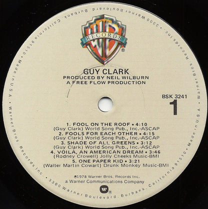 Guy Clark : Guy Clark (LP,Album)