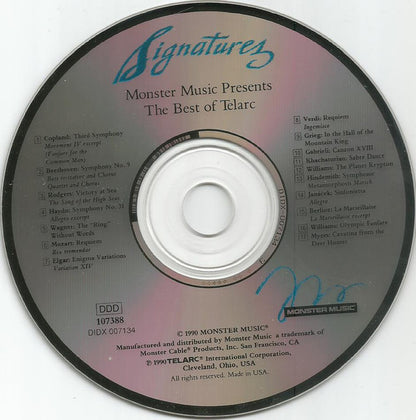 Various : Signatures - Monster Music Presents The Best Of Telarc (Compilation,Stereo)