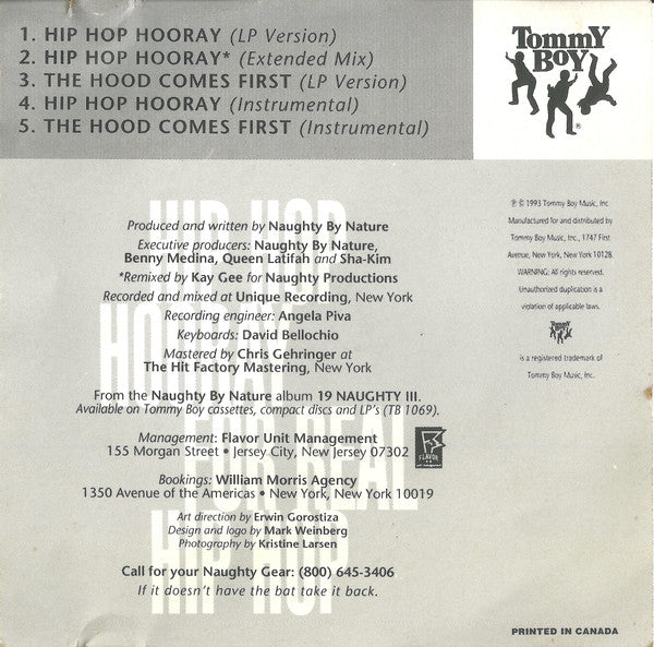 Naughty By Nature : Hip Hop Hooray / The Hood Comes First (Maxi-Single)