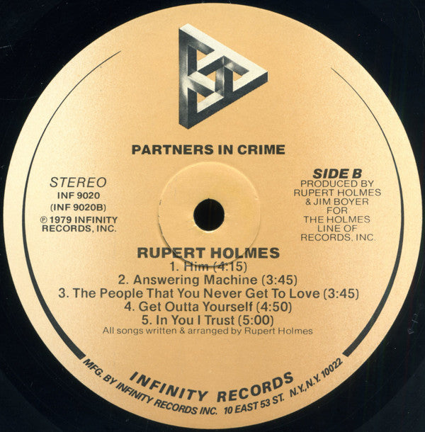 Rupert Holmes : Partners In Crime (LP,Album)