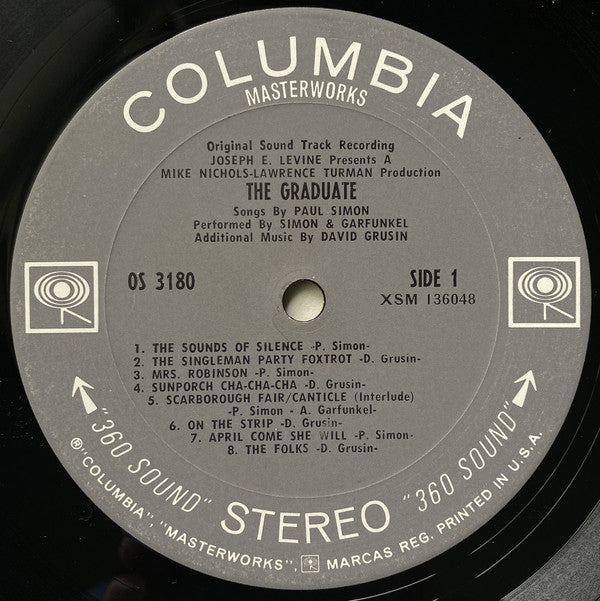 Simon & Garfunkel, Dave Grusin : The Graduate (Original Sound Track Recording) (LP,Album,Stereo)