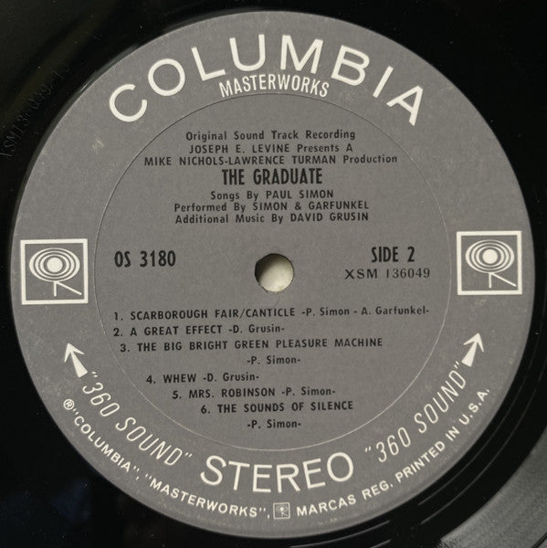 Simon & Garfunkel, Dave Grusin : The Graduate (Original Sound Track Recording) (LP,Album,Stereo)