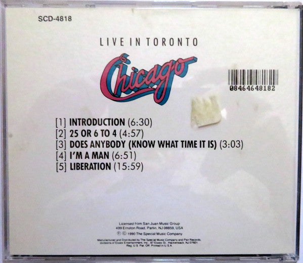 Chicago (2) : Live In Concert (Album,Unofficial Release)