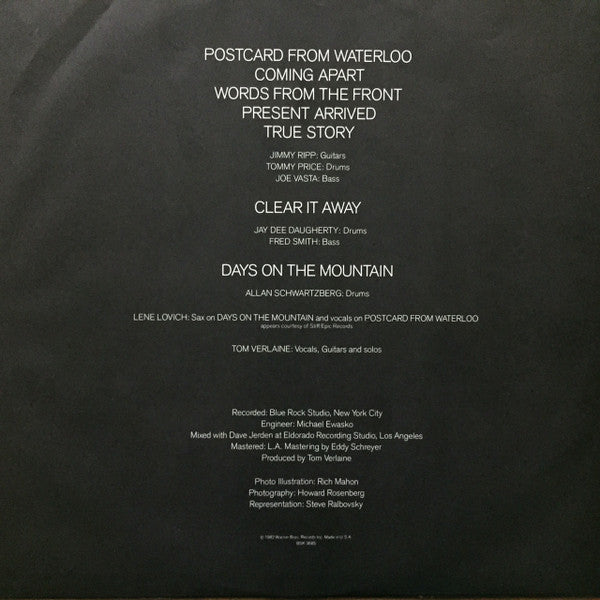 Tom Verlaine : Words From The Front (LP,Album)