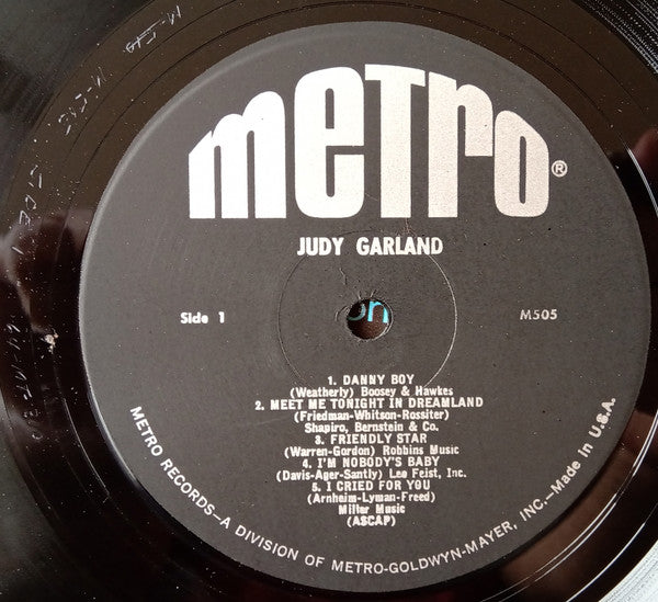 Judy Garland : Judy Garland (LP,Compilation,Mono)