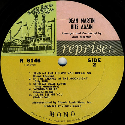 Dean Martin : Dean Martin Hits Again (LP,Album,Mono)