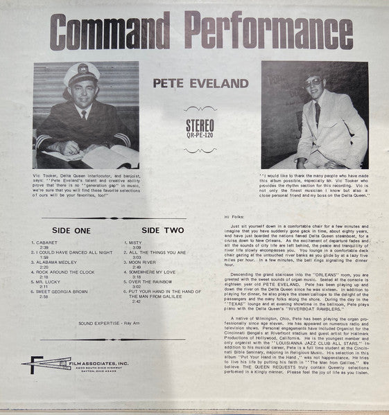 Pete Eveland : The Queen Requests Command Performance (LP,Stereo)