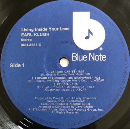 Earl Klugh : Living Inside Your Love (LP,Album)
