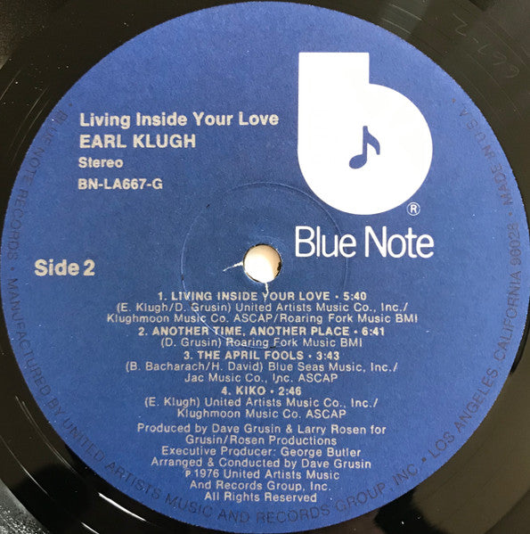 Earl Klugh : Living Inside Your Love (LP,Album)