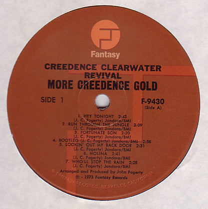 Creedence Clearwater Revival : More Creedence Gold (LP,Compilation)