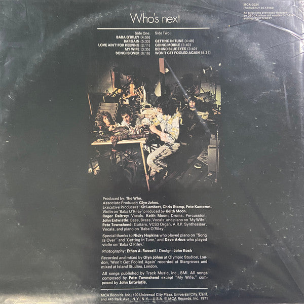 Who, The : Who's Next (LP,Album,Reissue)