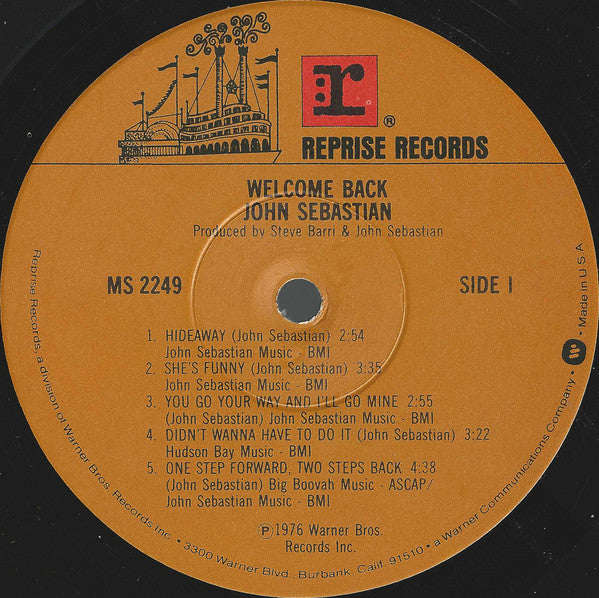John Sebastian : Welcome Back (LP,Album)