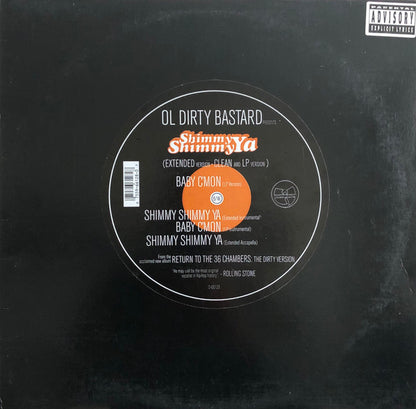 Ol' Dirty Bastard : Shimmy Shimmy Ya (12",33 ⅓ RPM,Single,Stereo)