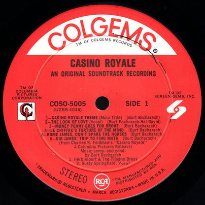 Burt Bacharach : Casino Royale (An Original Soundtrack Recording) (LP,Album,Stereo)