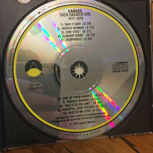 Eagles : Their Greatest Hits 1971-1975 (Album,Compilation,Club Edition,Reissue,Stereo)
