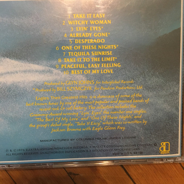 Eagles : Their Greatest Hits 1971-1975 (Album,Compilation,Club Edition,Reissue,Stereo)