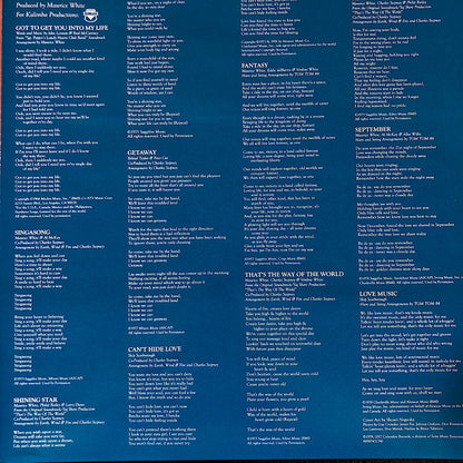 Earth, Wind & Fire : The Best Of Earth Wind & Fire Vol. I (LP,Compilation,Reissue)