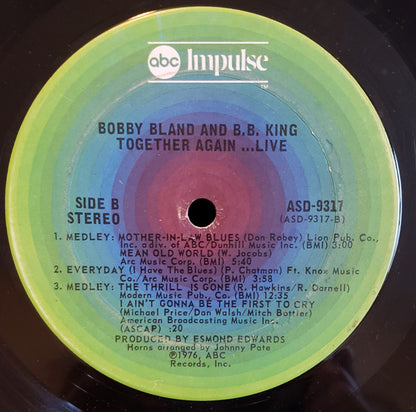 Bobby Bland & B.B. King : Together Again...Live (LP,Album,Stereo)