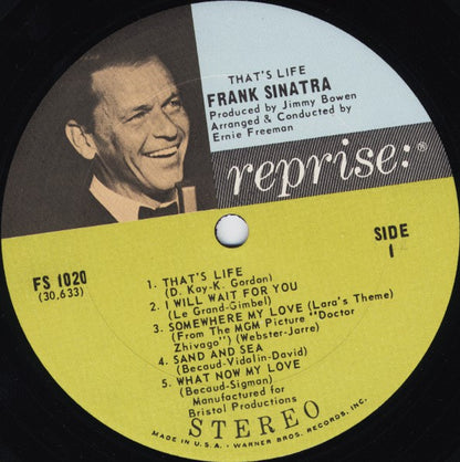 Frank Sinatra : That's Life (LP,Album,Stereo)
