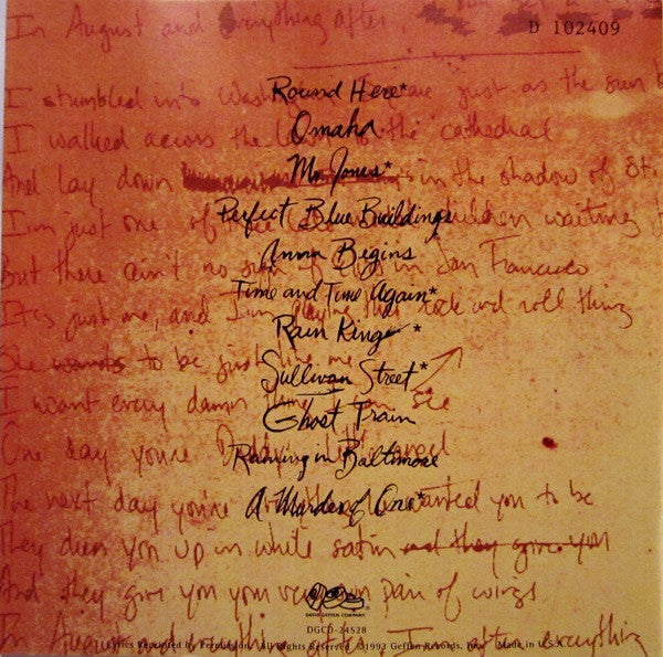 Counting Crows : August And Everything After (Album,Club Edition,Reissue)