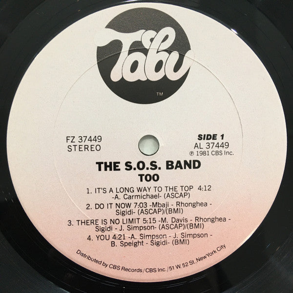 S.O.S. Band, The : Too (LP,Album)