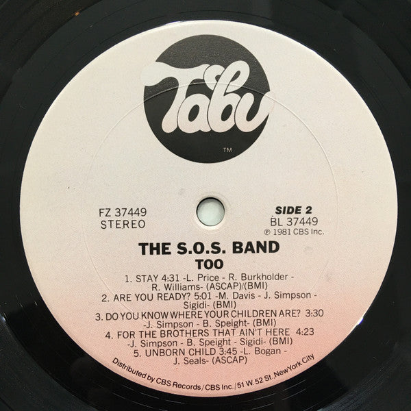 S.O.S. Band, The : Too (LP,Album)